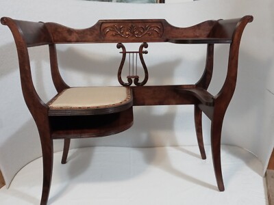 Duncan Phyfe Vintage Phone Bench Vintage Duncan Phyfe Style Dining