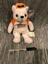 N Sync Lance Bass Ltd Edition Rare Cubs Bear With Tags White Orange Boy Band