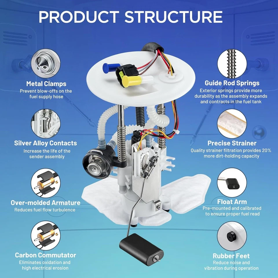 Conjunto de módulo de bomba de combustible para Ford Explorer 2002-2003 V6-4,6 L V6-4,0 L E2334M Foto 2 de 4