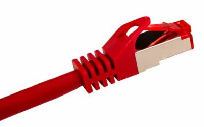 5 Foot CAT6A Patch Cable Shielded Red