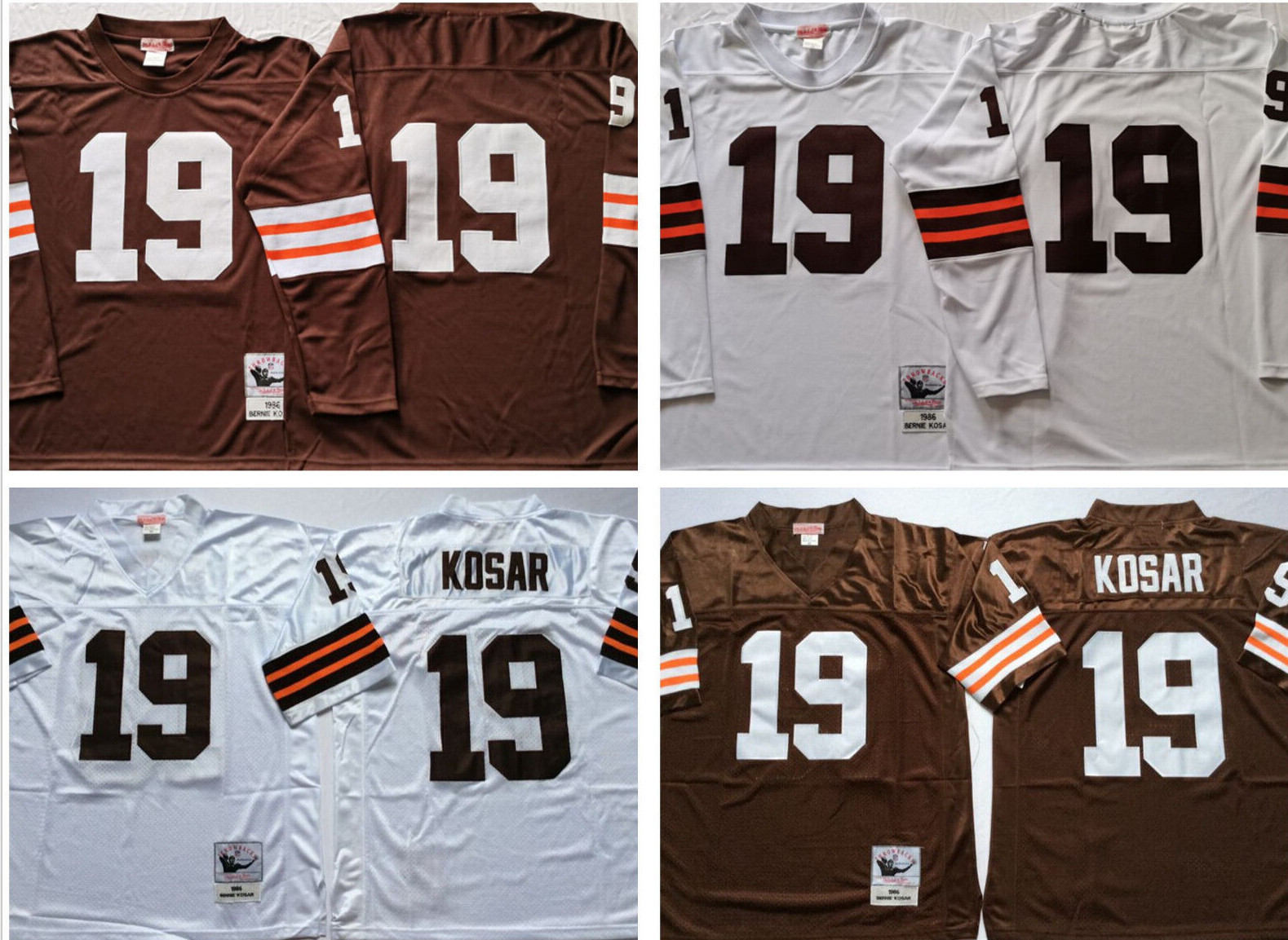 VINTAGE Bernie Kosar #19 Browns Sewn Stitched Jersey.