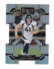 2023 SELECT FOOTBALL DREW SANDERS CONCOURSE SILVER PRIZM DIE-CUT RC