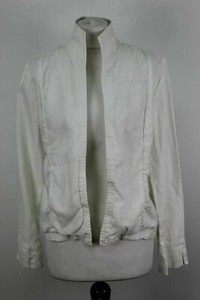 ORVIS White Linen Blazer Size 8