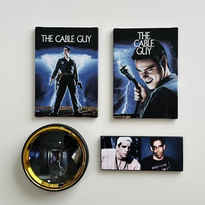 The Cable Guy Magnets * Set Of 4 * Jim Carrey Ben Stiller