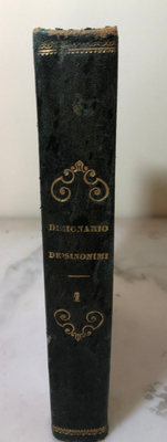 Libro antico Rarissimo Dizionario sinonimi Giovanni Romani Volume ...