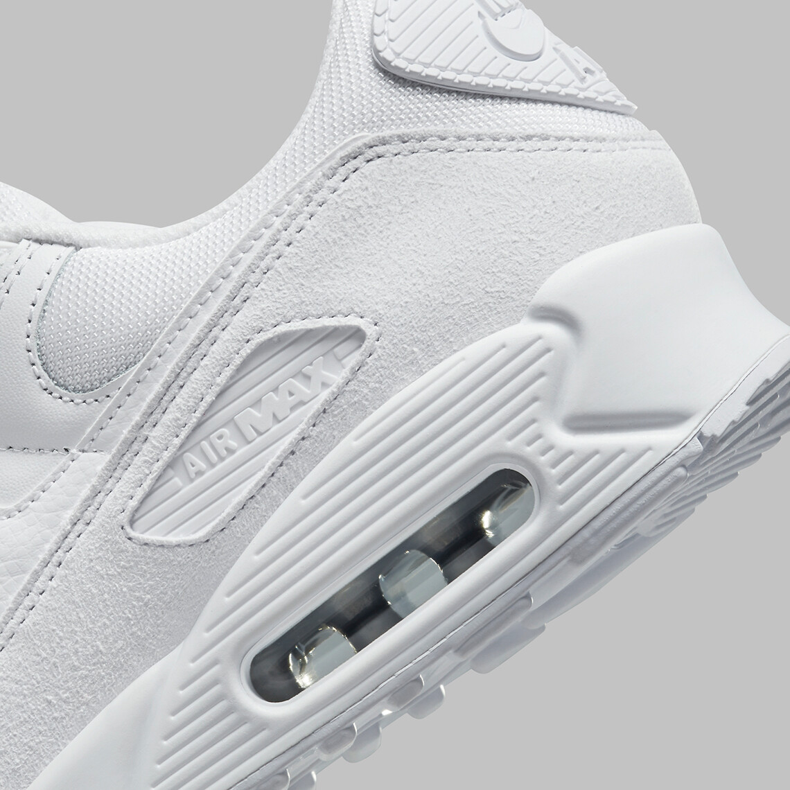 Nike Air Max 90 PRM 2023 Triple White Metallic Silver FJ4003-100