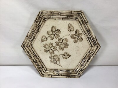 U88 Vintage Antique Beautiful Bone CHine Porcelain Dinner Plate 