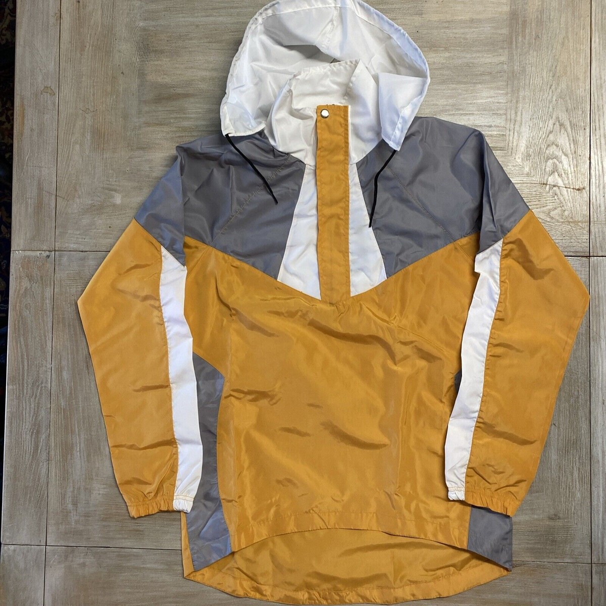 Mens Jacket Anorak Cagoule Large Boohoo Man Overhead Hoodie Festival RRP £60