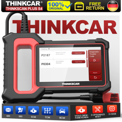 Thinkscan Plus S4 Profi KFZ OBD2 Diagnosegerät Auto Scanner ABS SRS ECM TCM BCM