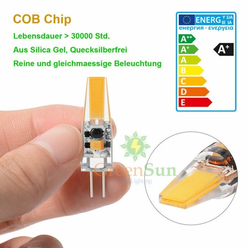 10x 4x G4 LED COB 3W 6W Lampe Leuchte Birne Leuchtmittel Warmweiß 12V 220V - Afbeelding 4 van 16