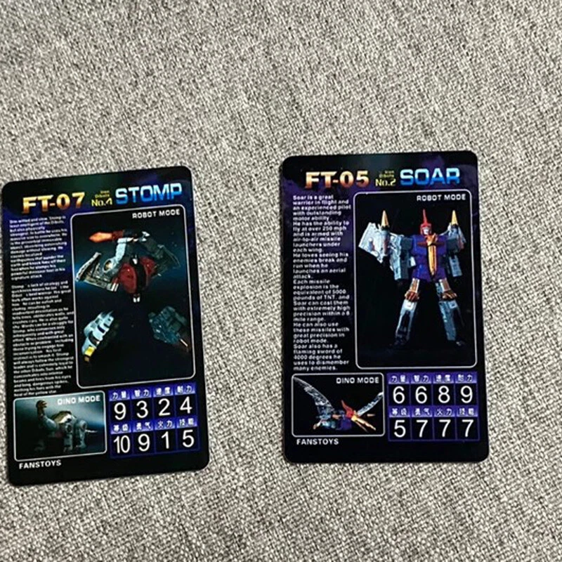 FansToys FT-04 ft05 Grinder FT07 FT08 Dinosaur Accessories Card only CARD 4pcs - Image 3 of 4