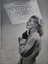 1943 Womens Stroock coat Tailored by Brittany vintage fashion ad
