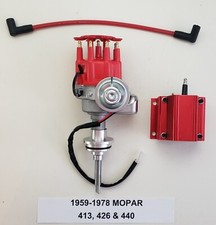 Mopar 440 426 413 1959-1978 Small Cap Hei Distributor Red 50000 Volt Coil