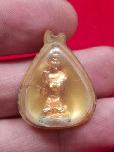 Thai Amulet LP Tim Wat Laharnrai Nang Kwak B.E.2517 with original frame