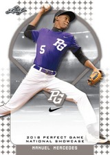 5-Count Lot Manuel Mercedes 2018 Leaf Perfect Game NIKE All-American Rookies