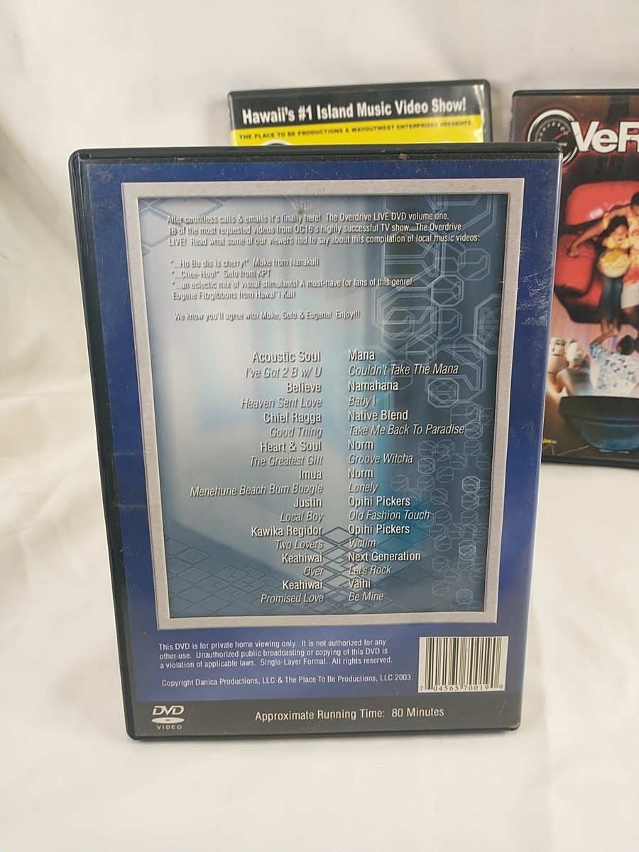 その他 Maui Molokai &amp; Lanai [DVD] Overdrive Live Volume 1-4 Bundle! Hawaii Music DVD Opihi