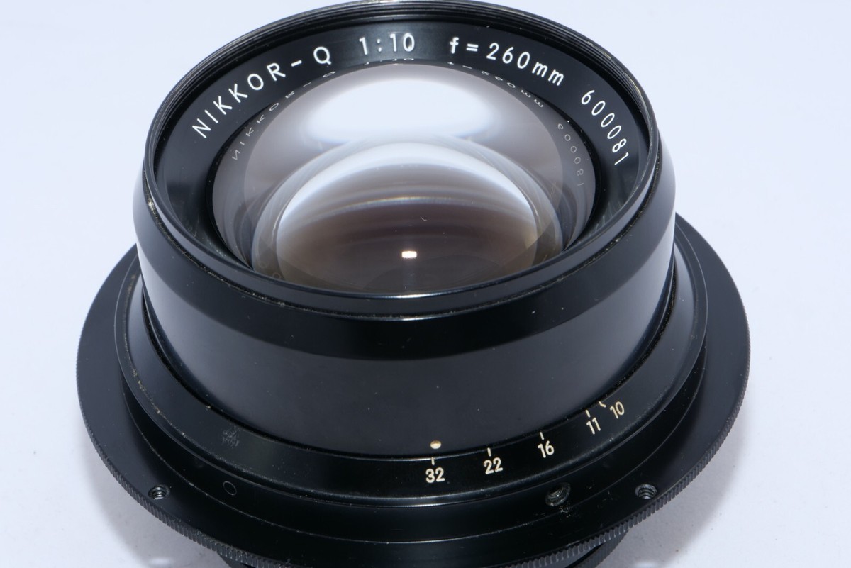 Nikon Nikkor-Q 260mm f10 wide-angle Lens. Covers 12x20 Nikon Nikkor-Q 260mm f10 wide-angle Lens. Covers 12x20