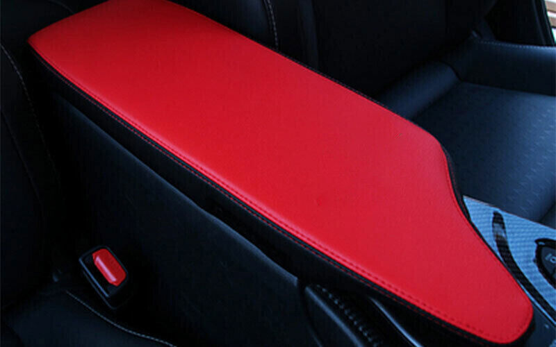 Central Console Storage Box Cover Fit For Lexus UX200 250h 2019-2023 Red Leather