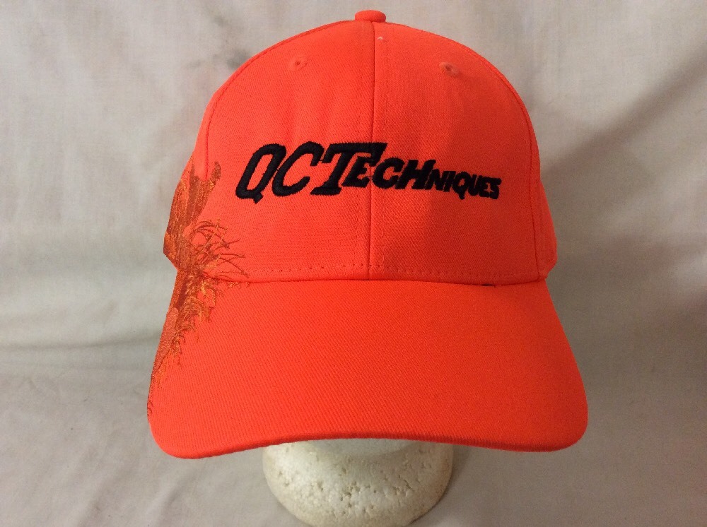 trucker hat baseball cap OCTechniques retro vintage rave rare nice hook & loop
