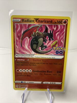Pokemon TCG Radiant Charizard 011/078 Pokemon Go Radiant Holo Rare