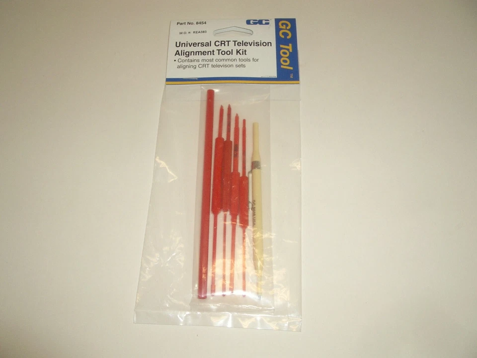 GC ELECTRONICS 8454 6PC UNIVERSAL TV CRT ALIGNMENT TOOL SET KIT