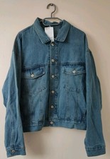 Tic:toc Spelndor Vibes Isaiah 62:3 Denim Overszied Jacket Religious Jesus God M