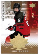 2021 UD TEAM CANADA HOCKEY JUNIORS/WOMEN BASE HIGH GLOSS CARDS 1-100 U-Pick List