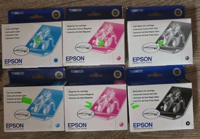 Genuine OEM Epson Stylus Photo R2400 Ink Cartridges LOT Of 6. 