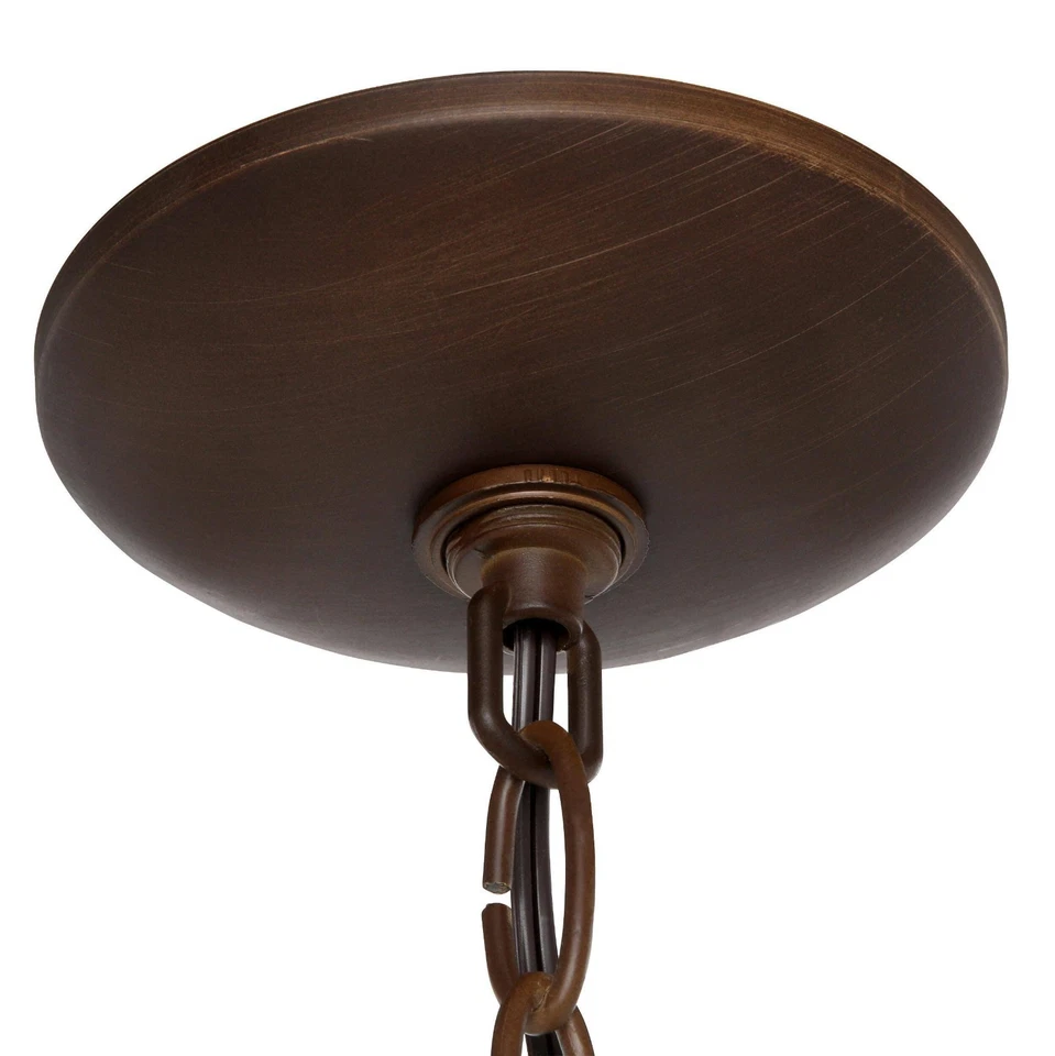Home Decorators Barton Bay 1-Light Bronze and Champagne Pewter Orb Mini Pendant. - Image 4 of 4