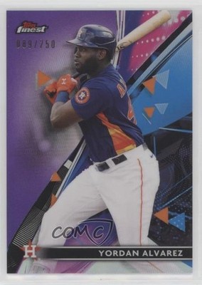 2021 Topps Finest Purple Refractor 89/250 Yordan Alvarez #95 0fv0
