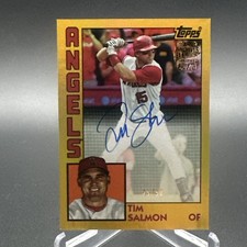 2025 Topps Archives TIM SALMON /50 GOLD FOIL Foilboard 1984 Fan Favorites Angels