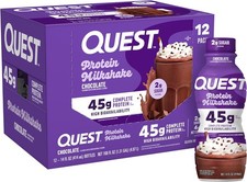 Quest Nutrition Chocolate Protein Shake, 45g Protein, 2g Sugar, 4g Net Carbs,