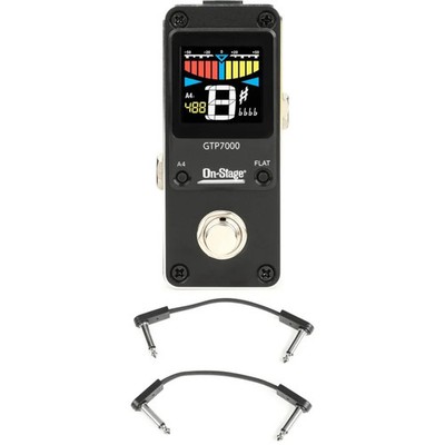 On-Stage Mini Pedal Tuner with EBS Patch Cables