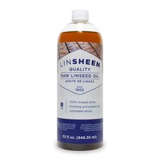 LinSheen Raw Linseed Oil Flaxseed Wood Treatment Conditioner to Rejuvenate,...