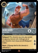 x1 Hercules - Beloved Hero - 180/204 - Rare Lorcana DLC04 Ursula's Return M/NM