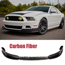 Carbon Look Front Bumper Lip Spoiler For 2013-2014 Ford Mustang V8 V6 RTR Style