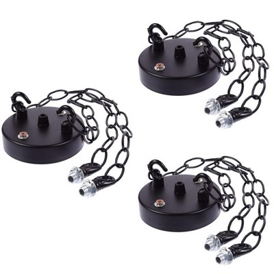 3 Pcs Deckensaugplatte Deckenleuchte Halterung Wohnzimmerleuchte