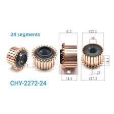 24 Pole Commutator for Juicer and Blender Motor 23.2x8x14.6 16.2 mm Size