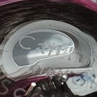 Caithness Art Glass Swirl Paperweight Clear White Purple Black Engraved — photo 6