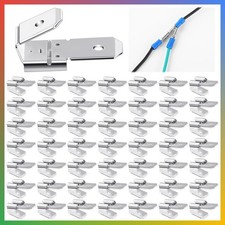 Wire Connector Double Spade Piggyback Male Female 50 Pcs Tinned Copper