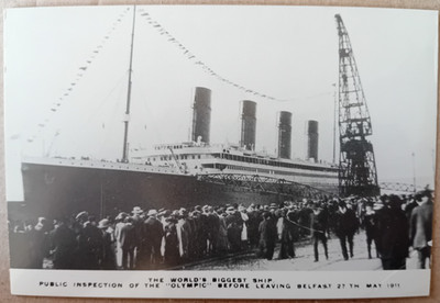 TITANIC 75. JAHRESTAG POSTKARTE Ulster Folk and Transport Museum B004