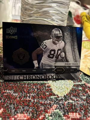 2008 Upper Deck Icons - NFL Chronology Rainbow Blue #CHR31 Jerry Rice /250