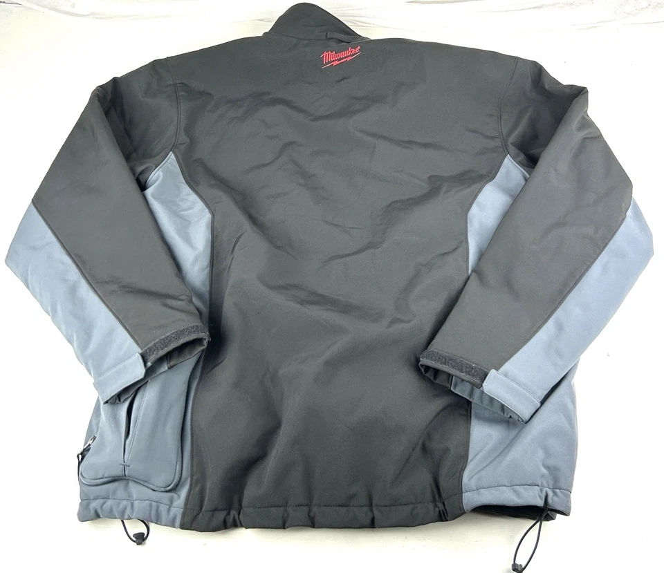 Milwaukee M12 Heated Shell Jacket Black Men's XL Battery Powered Work Gear - Image 2 of 4
