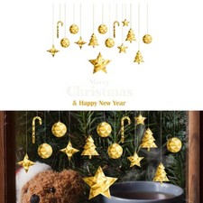 Christmas Window Clings Ornament Party Supplies Static for Home Shop