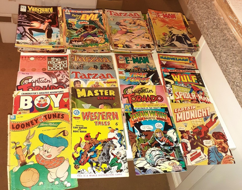 Age Rangel 135x Huge VINTAGE GOLDEN-AGE + SILVER-AGE + BRONZE-AGE COMICS lot 1950s ...