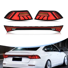 LED Rear Tail Lights For Honda Accord 2023 2024 Sequential Rear Lamps Assembly