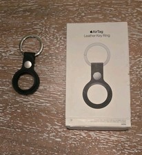 Genuine Apple AirTag Leather Key Ring - PRODUCT Black - NEW IN BOX