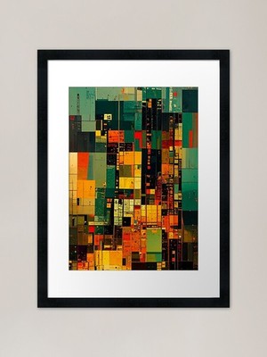 Illustration der Ästhetik in Textur Gerahmtes Wandbild Poster Leinwanddruck Bild