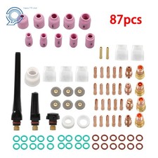 87 Pcs TIG Welding Kit for WP-17/18/26 - Gas Lens, Collets  12 Cups
