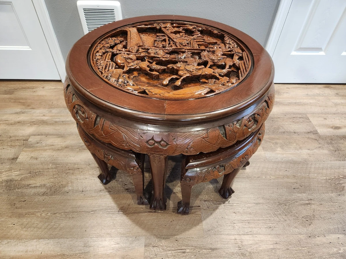 Asian Carved Table In Antique Tables (1900-1950) for sale | eBay